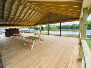 Deck at Kanawha River Campground