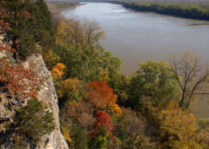 The Lewis and Clark Trail in Missouri, with missouri river seen when visiting Lexington Missouri