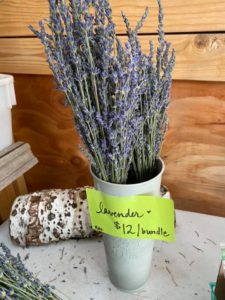 Lavender for sale at Red Hen Farm on the Lewis and Clark National Historic Trail