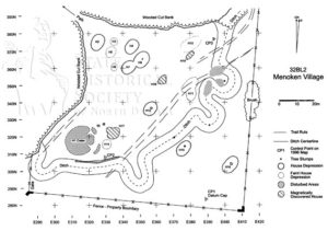 Menoken Indian Village State Historic Site Village Map