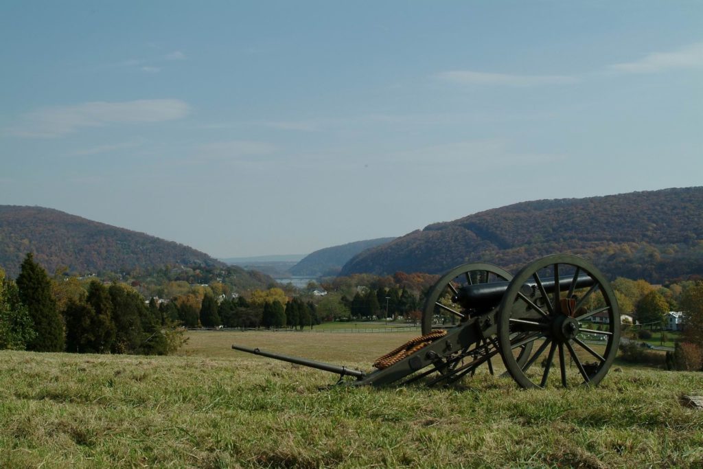 Cannons on a field