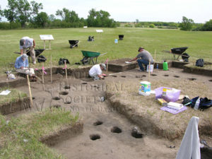 Archaeological excavation at Menoken Indian Village State Historic Site