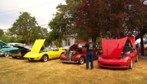 Summer car show at The Watts House