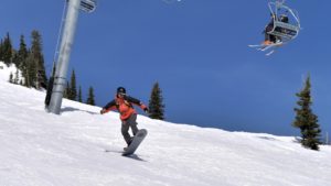 Snowboarding is another popular winter activity at Bridger Bowl