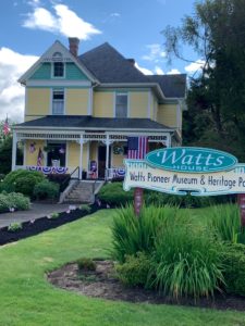 The Scappoose Historical Walking Tour starts at the Watts House