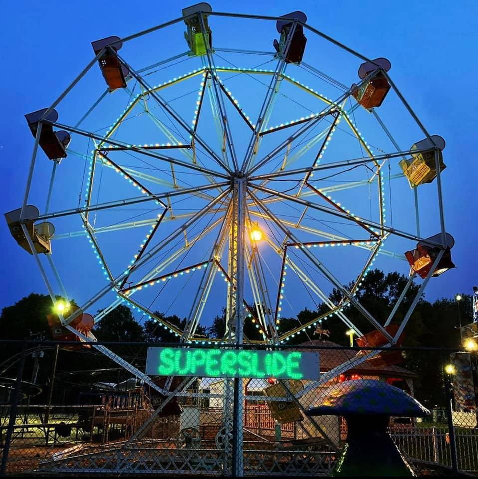 Ferris wheel at Super Slide Amusement Park in Bismarck, North Dakota along the Lewis and Clark National Historic Trail